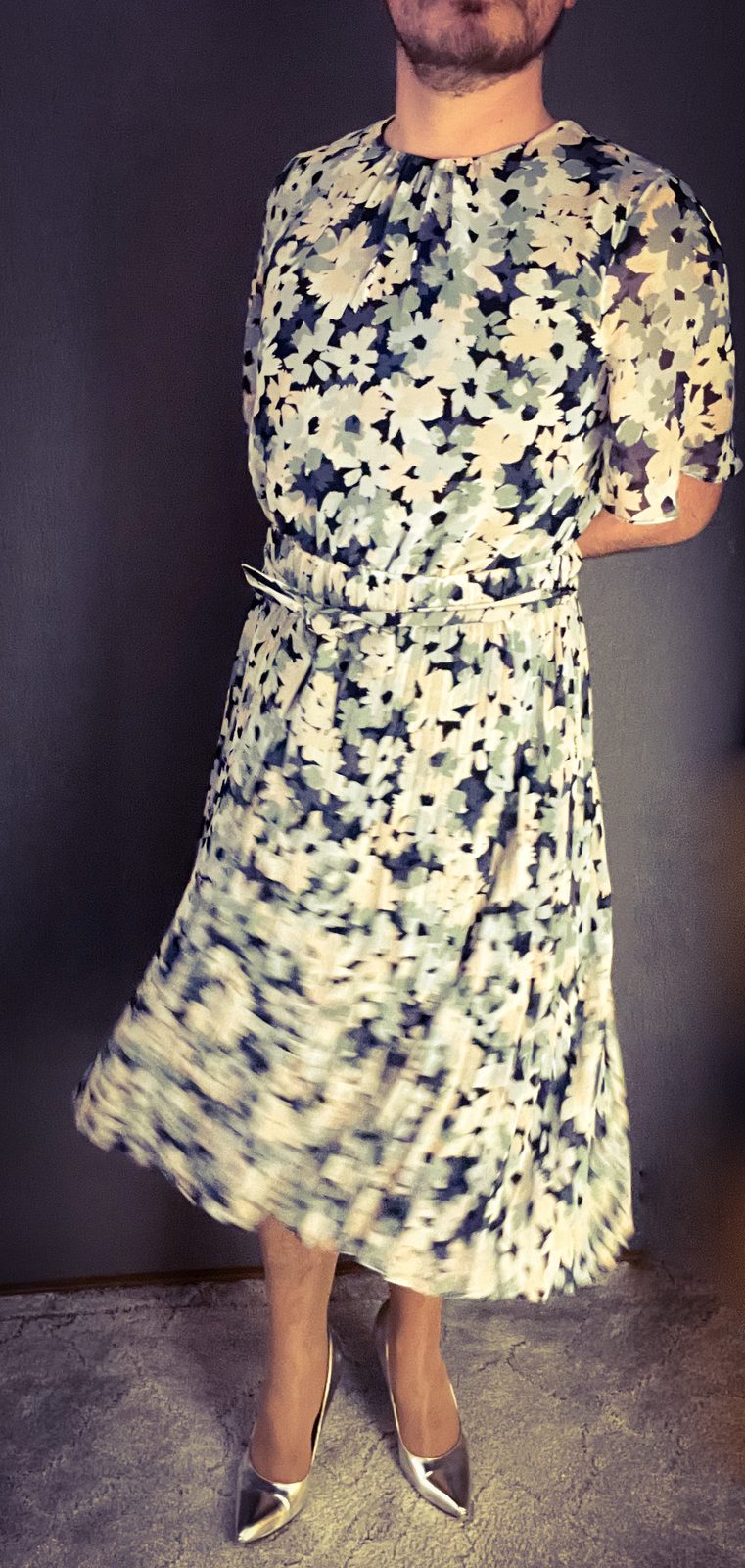 Plisseekleid mit Blumenprint von Esprit – Ansicht 4