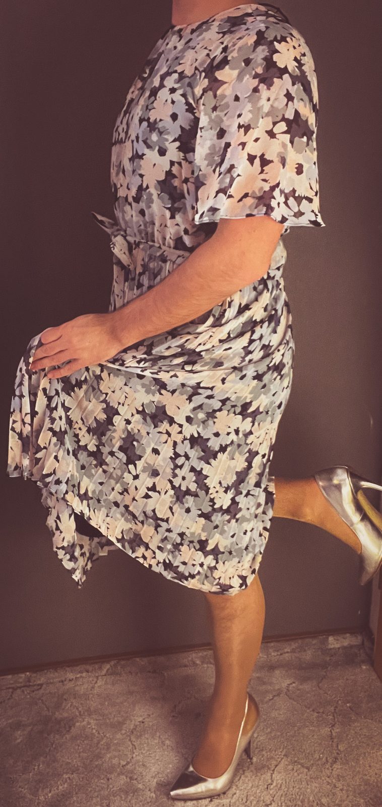 Plisseekleid mit Blumenprint von Esprit – Ansicht 6