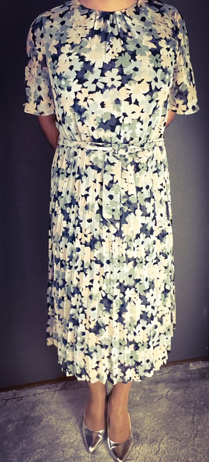 Plisseekleid mit Blumenprint von Esprit – Ansicht 5